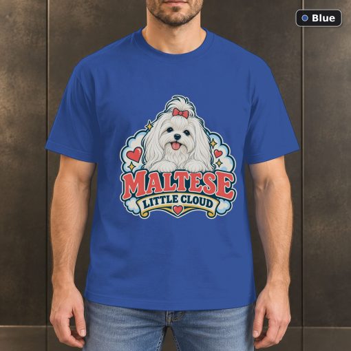 Maltese Little Cloud Shirt, Vintage Maltese Dog Lover T-Shirt 2