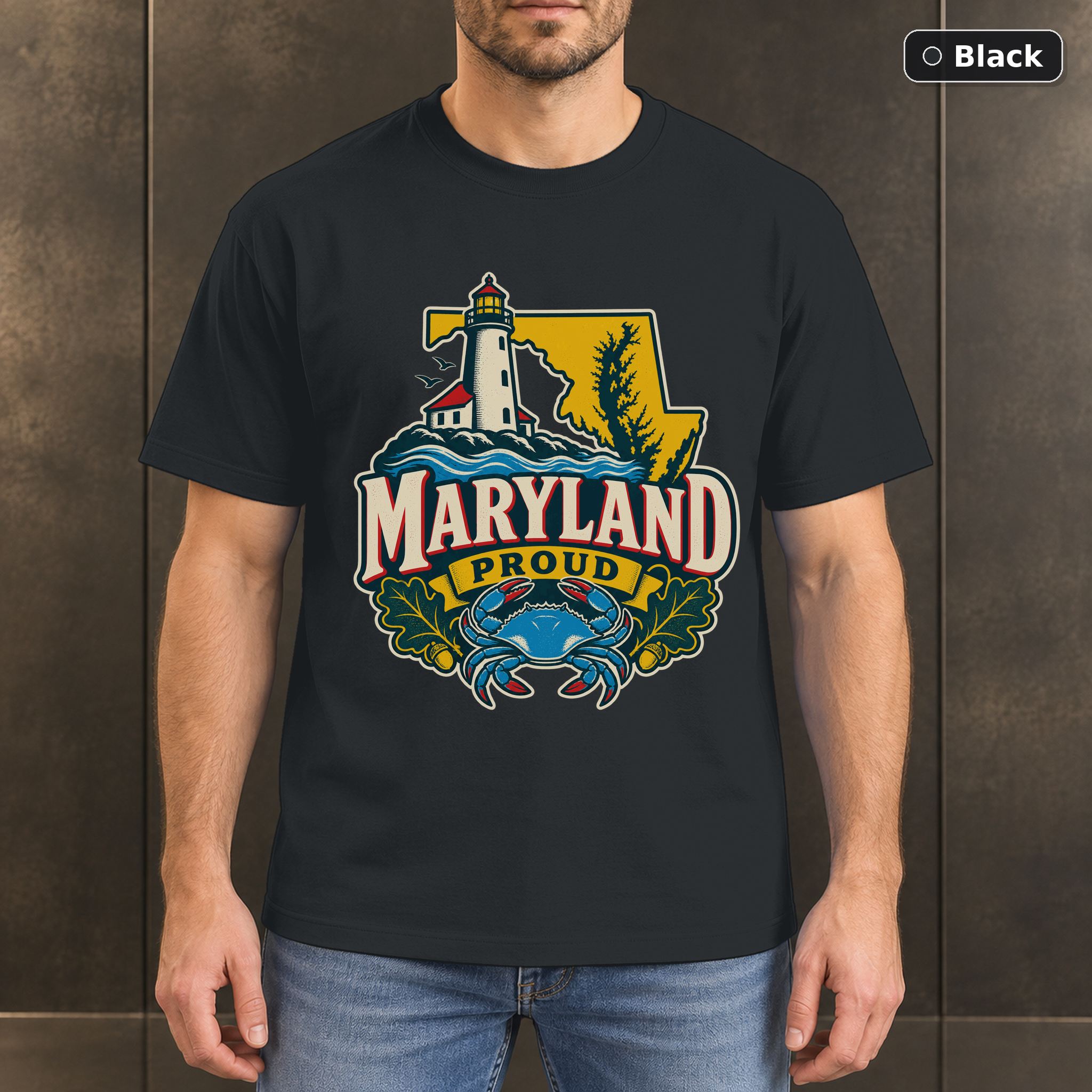 Maryland Proud Shirt, Vintage Maryland State Pride T-Shirt Maryland Proud Shirt, Vintage Maryland State Pride T-Shirt