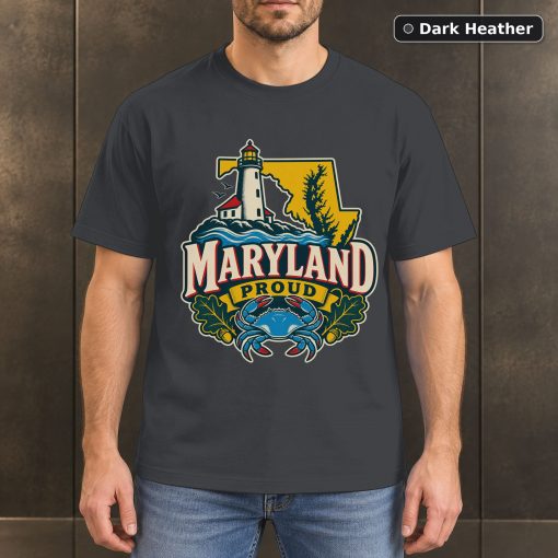 Maryland Proud Shirt, Vintage Maryland State Pride T-Shirt 3