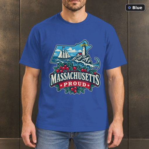 Massachusetts Proud Shirt, Vintage Massachusetts State Pride T-Shirt 2