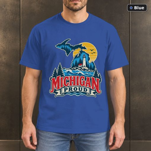 Michigan Proud Shirt, Vintage Michigan State Pride T-Shirt 2