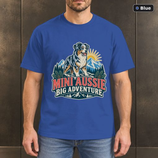 Mini Aussie Big Adventure Shirt, Vintage Miniature American Shepherd Dog Lover T-Shirt 2
