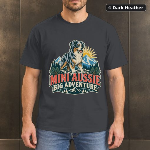 Mini Aussie Big Adventure Shirt, Vintage Miniature American Shepherd Dog Lover T-Shirt 3