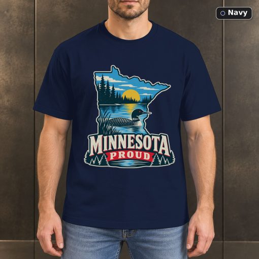 Minnesota Proud Shirt, Vintage Minnesota State Pride T-Shirt 4