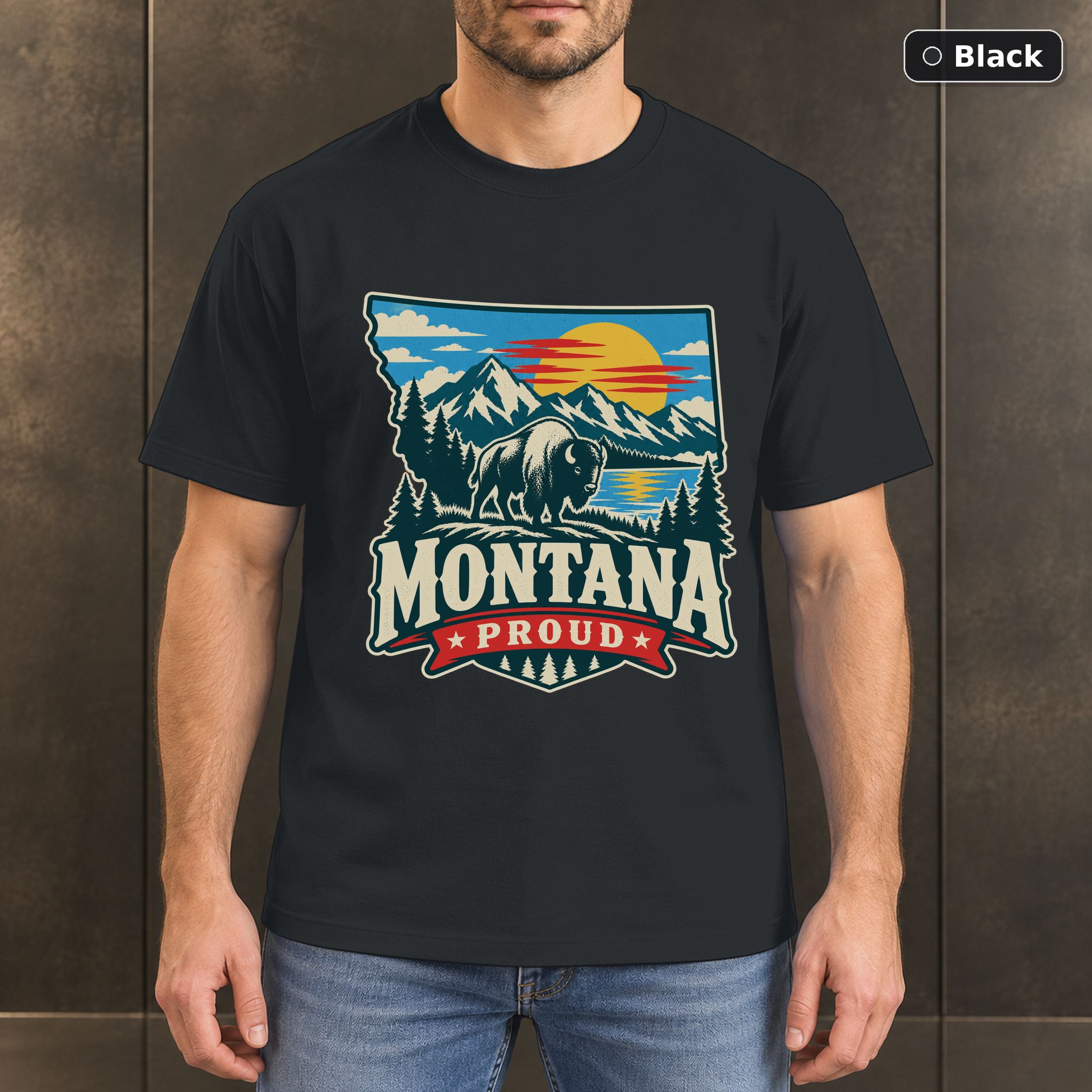 Montana Proud Shirt, Vintage Montana State Pride T-Shirt Montana Proud Shirt, Vintage Montana State Pride T-Shirt