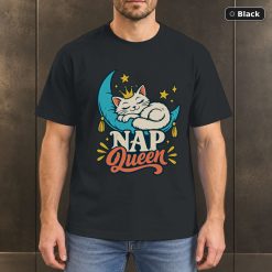 Nap Queen Shirt, Cute Sleeping Cat T-Shirt Nap Queen Shirt, Cute Sleeping Cat T-Shirt