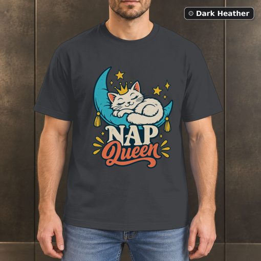 Nap Queen Shirt, Cute Sleeping Cat T-Shirt 3