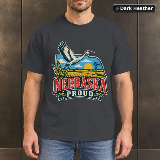 Nebraska Proud Shirt, Vintage Nebraska State Pride T-Shirt 3