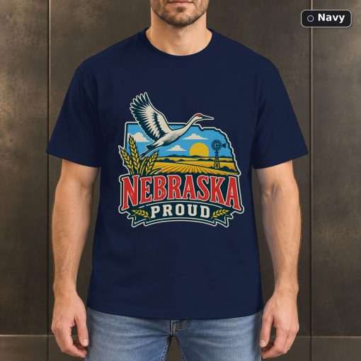 Nebraska Proud Shirt, Vintage Nebraska State Pride T-Shirt 4