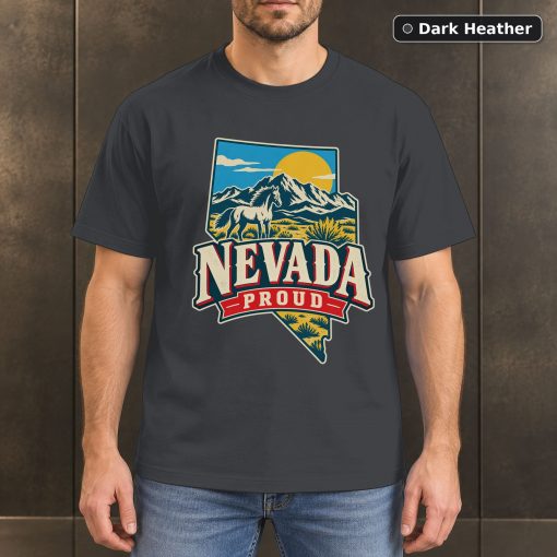 Nevada Proud Shirt, Vintage Nevada State Pride T-Shirt 3