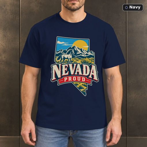 Nevada Proud Shirt, Vintage Nevada State Pride T-Shirt 4