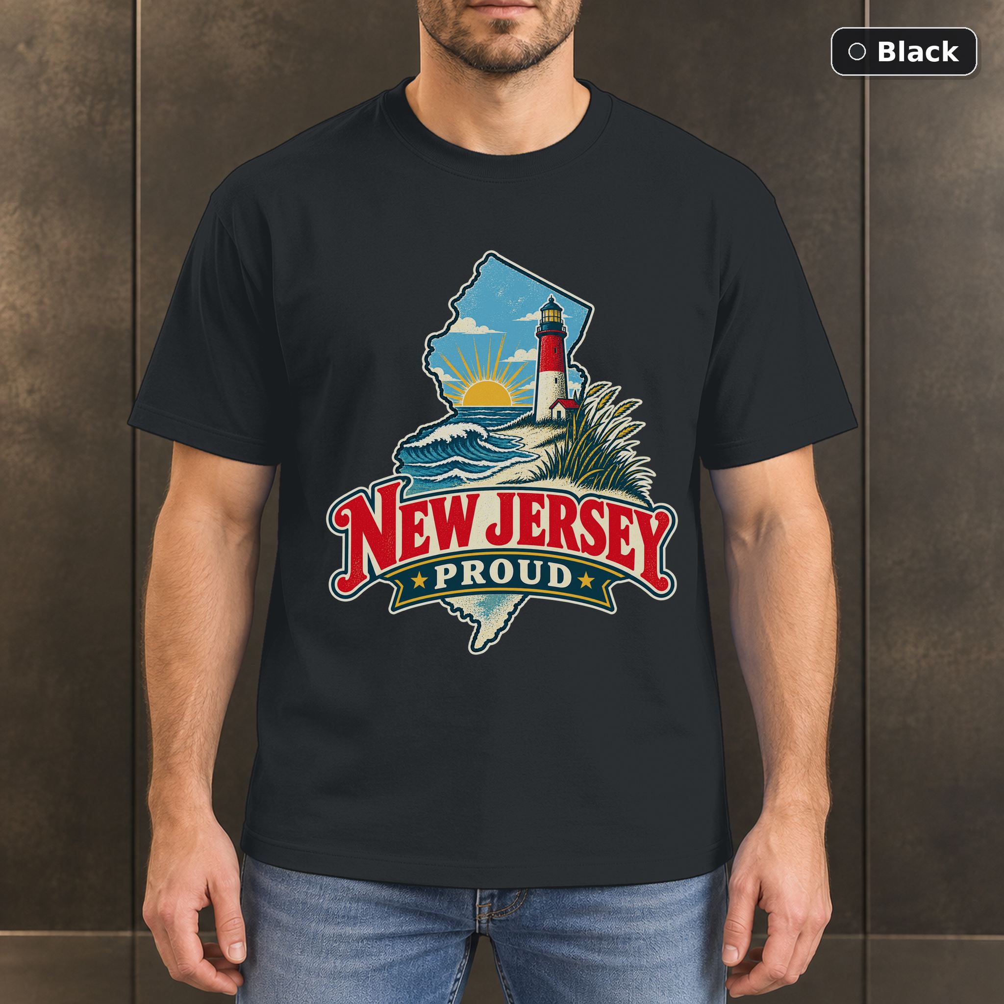 New Jersey Proud Shirt, Vintage New Jersey State Pride T-Shirt New Jersey Proud Shirt, Vintage New Jersey State Pride T-Shirt