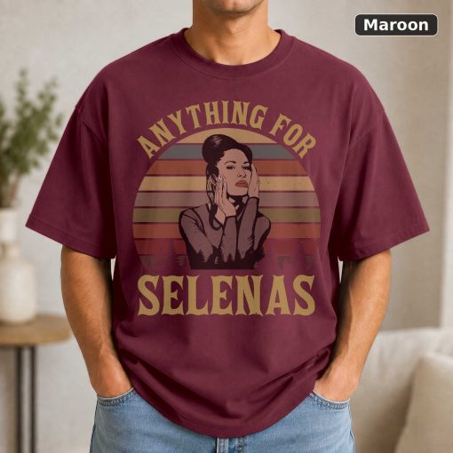 Anything For Selenas Retro Vintage T-Shirt, Selena Quintanilla Shirt, Selenas Shirt, Singer Shirt, Music Lovers Shirt, C 4