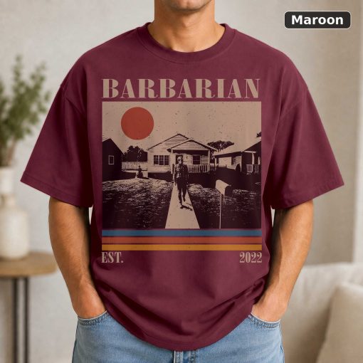 Barbarian T-Shirt Retro Graphic Tee, Unisex Cotton Blend 4