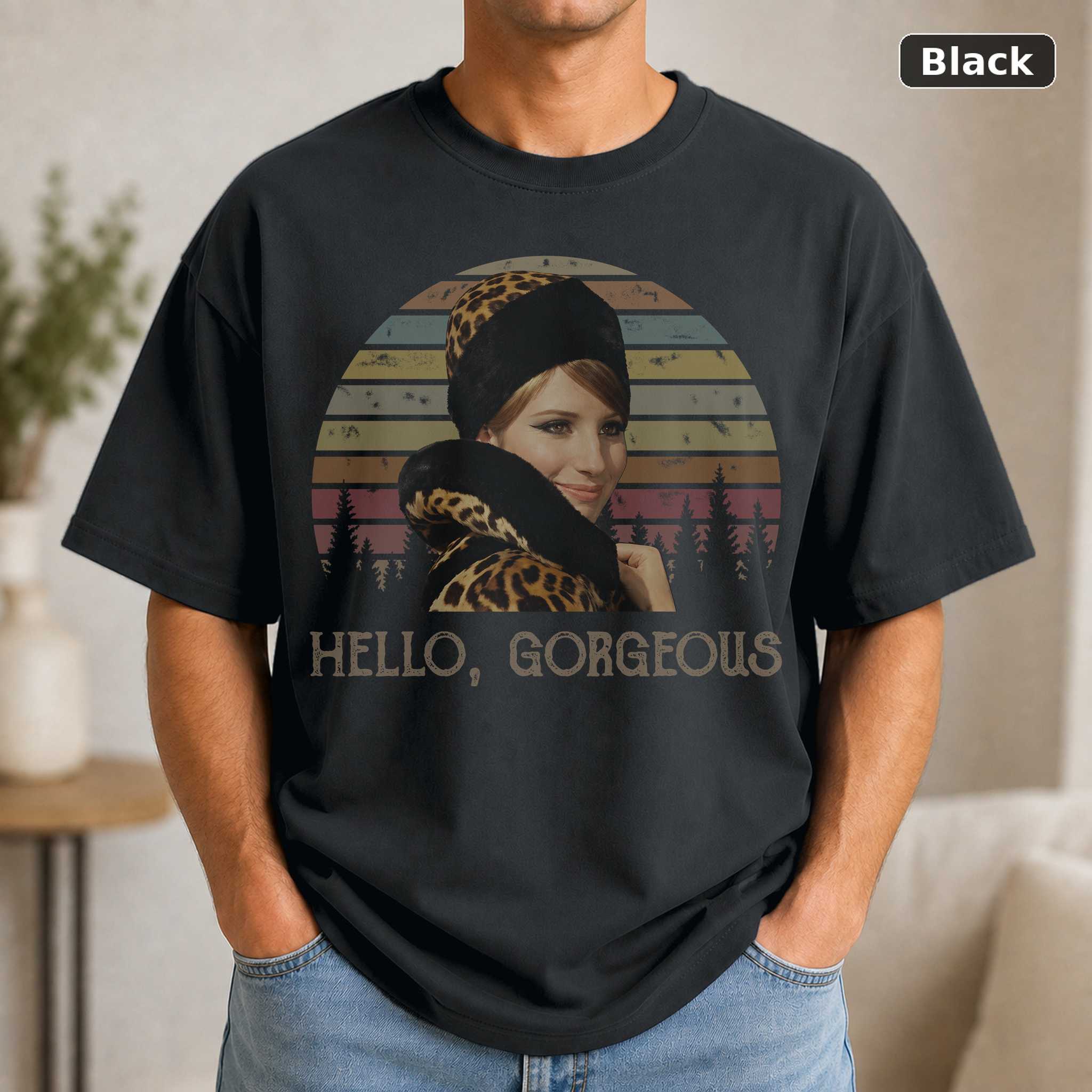 Barbra Streisand Funny Girl 1968 Movie T-Shirt, Hello Retro Graphic Tee Barbra Streisand Funny Girl 1968 Movie T-Shirt, Hello Retro Graphic Tee