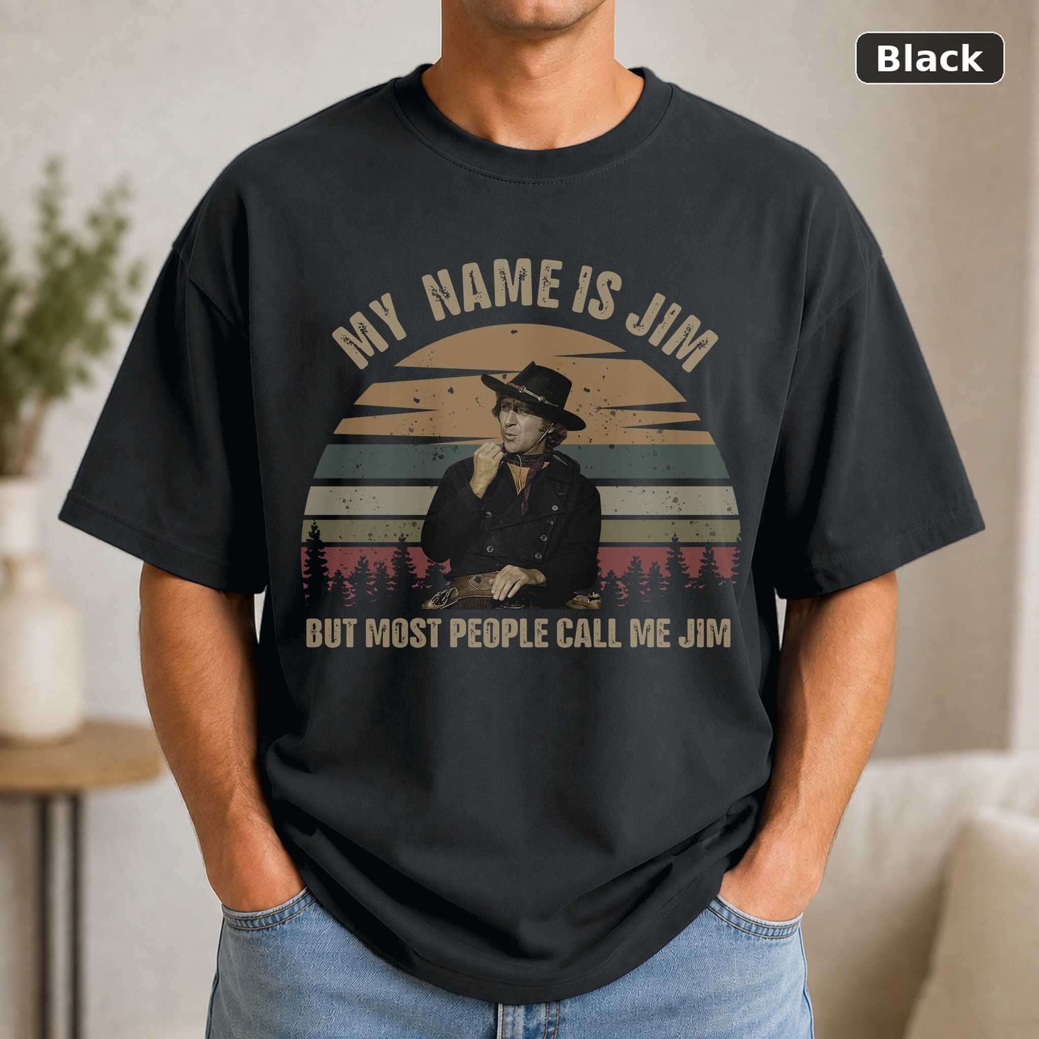 Blazing Saddles Jim Funny Movie T-Shirt, Classic Comedy Retro Graphic Tee Blazing Saddles Jim Funny Movie T-Shirt, Classic Comedy Retro Graphic Tee