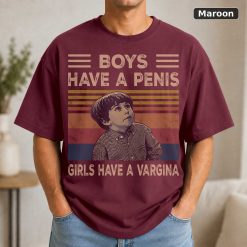 Boys Have A Penis Girls Have A Vargina Vintage Movie Shirt Black 8