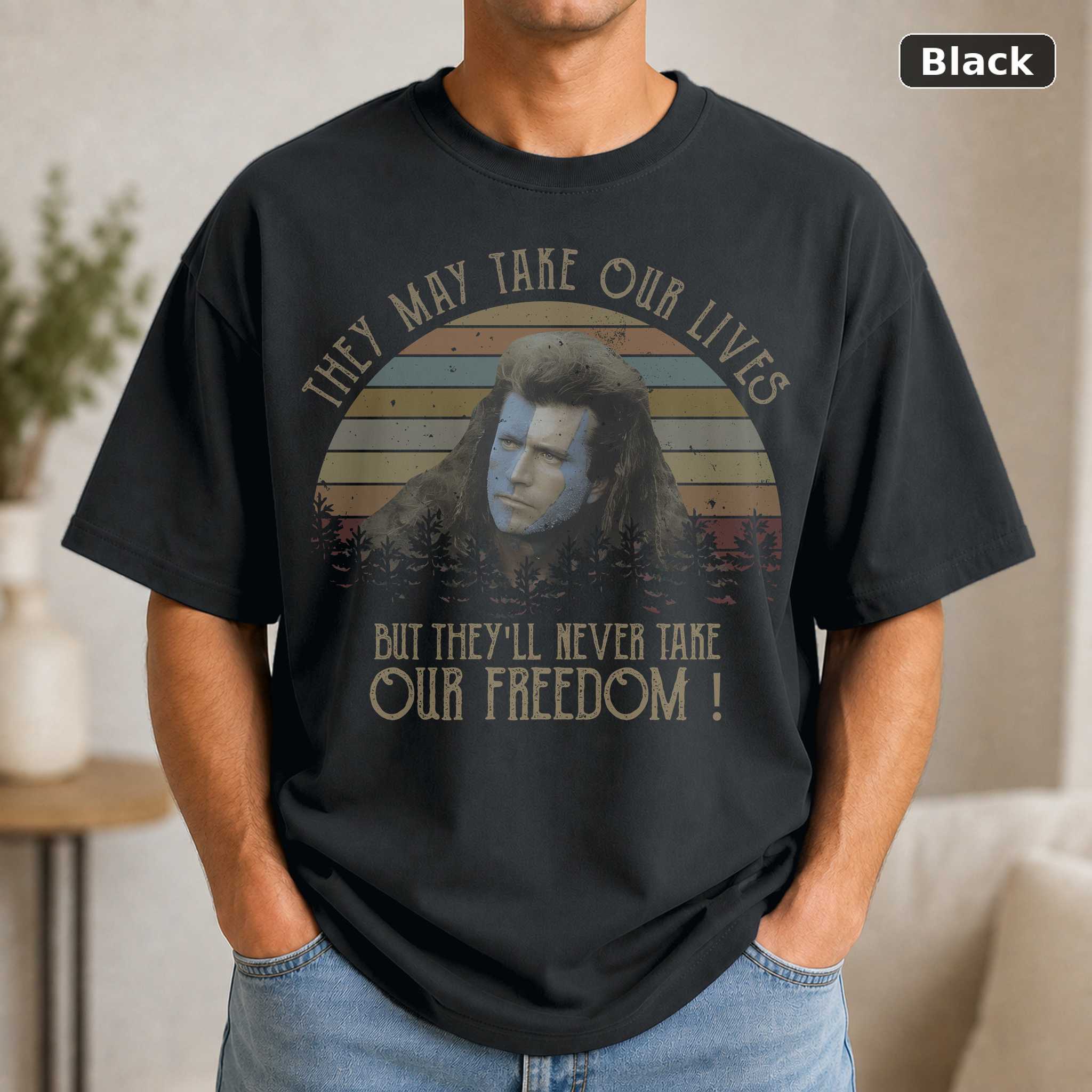 Braveheart William Wallace Vintage Movie T-Shirt Braveheart William Wallace Vintage Movie T-Shirt