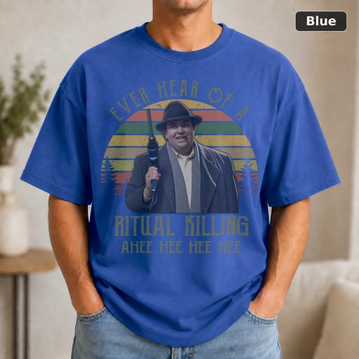 Buck Russell T-Shirt, 'Ritual Killing' Movie Quote, Unisex Black Tee 2