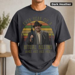 Buck Russell T-Shirt, 'Ritual Killing' Movie Quote, Unisex Black Tee 7