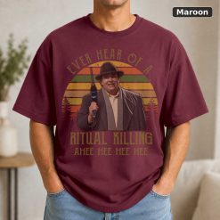 Buck Russell T-Shirt, 'Ritual Killing' Movie Quote, Unisex Black Tee 8