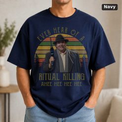 Buck Russell T-Shirt, 'Ritual Killing' Movie Quote, Unisex Black Tee 9