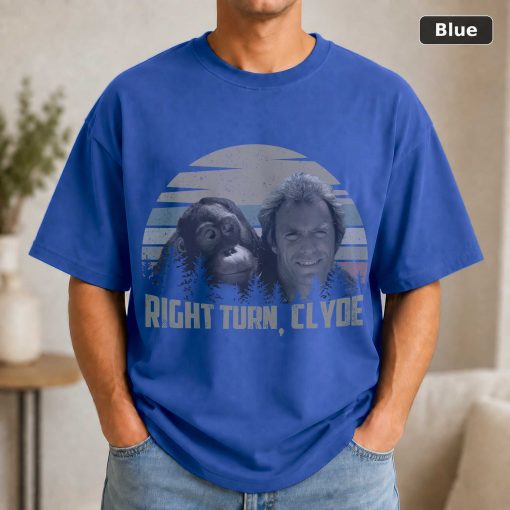 Clint Eastwood Right Turn Clyde Vintage T-Shirt, Classic Movie Shirt, Funny T-Shirt 2