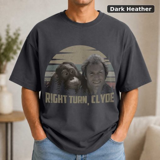 Clint Eastwood Right Turn Clyde Vintage T-Shirt, Classic Movie Shirt, Funny T-Shirt 3