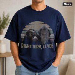 Clint Eastwood Right Turn Clyde Vintage T-Shirt, Classic Movie Shirt, Funny T-Shirt 9