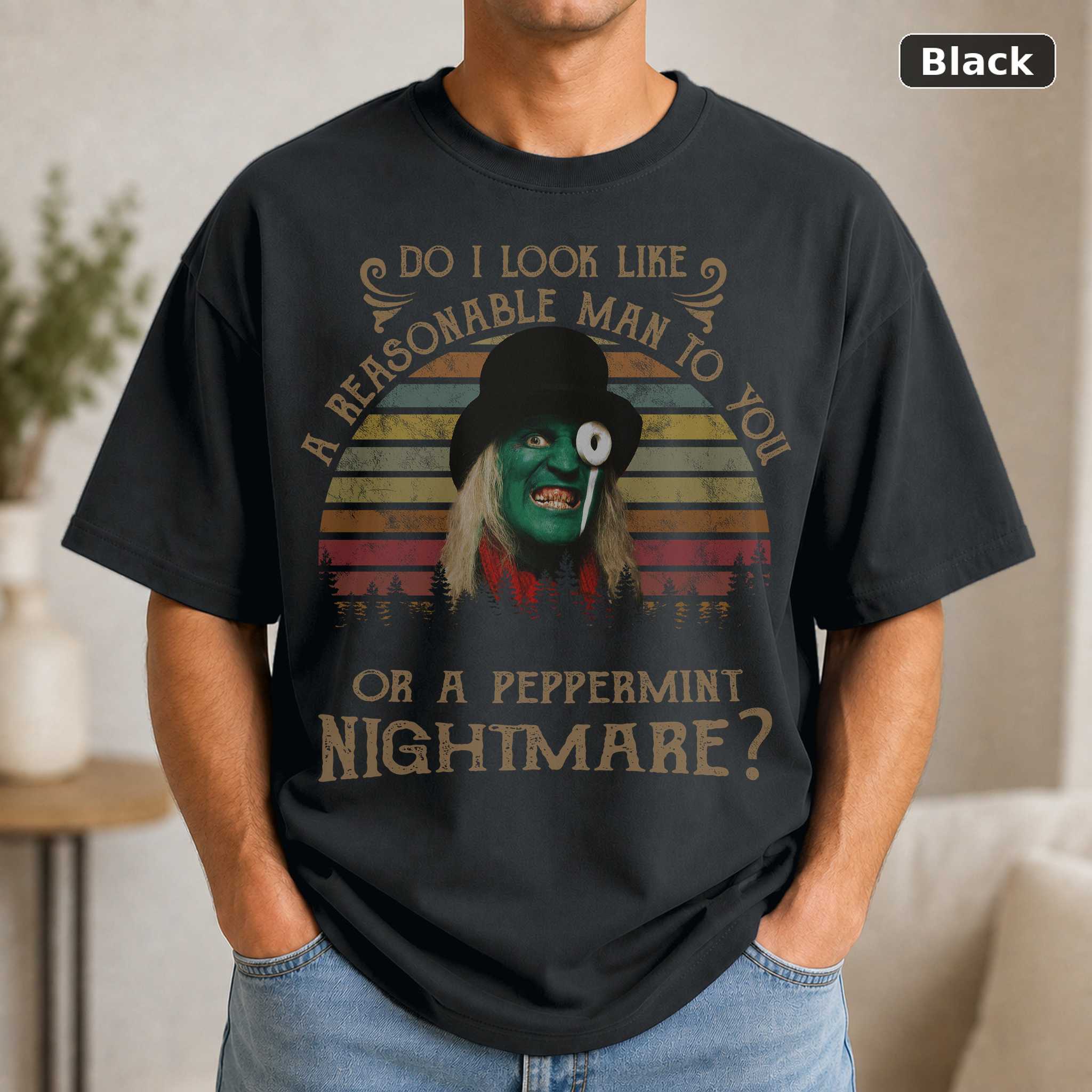Mighty Boosh Noel Fielding Peppermint Nightmare T-Shirt, Vintage British Comedy TV Graphic Tee, Fan Gift Mighty Boosh Noel Fielding Peppermint Nightmare T-Shirt, Vintage British Comedy TV Graphic Tee, Fan Gift