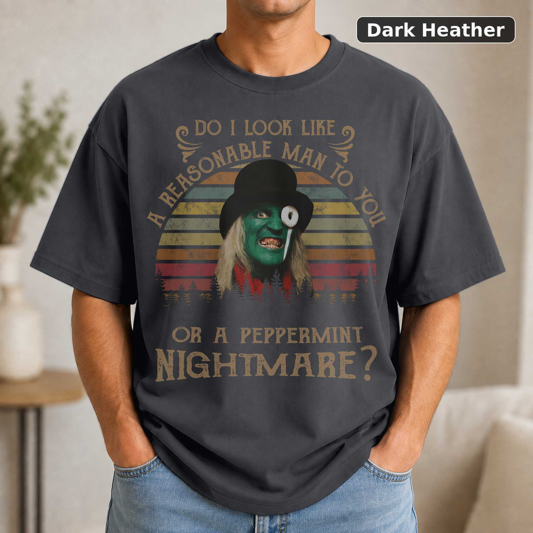 Mighty Boosh Noel Fielding Peppermint Nightmare T-Shirt, Vintage British Comedy TV Graphic Tee, Fan Gift 3