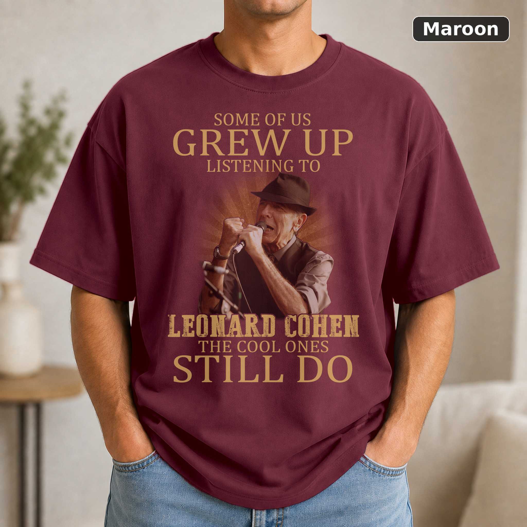 Leonard Cohen T-Shirt, Vintage Soft Rock Music Graphic Tee, Singer Songwriter Fan Gift 4