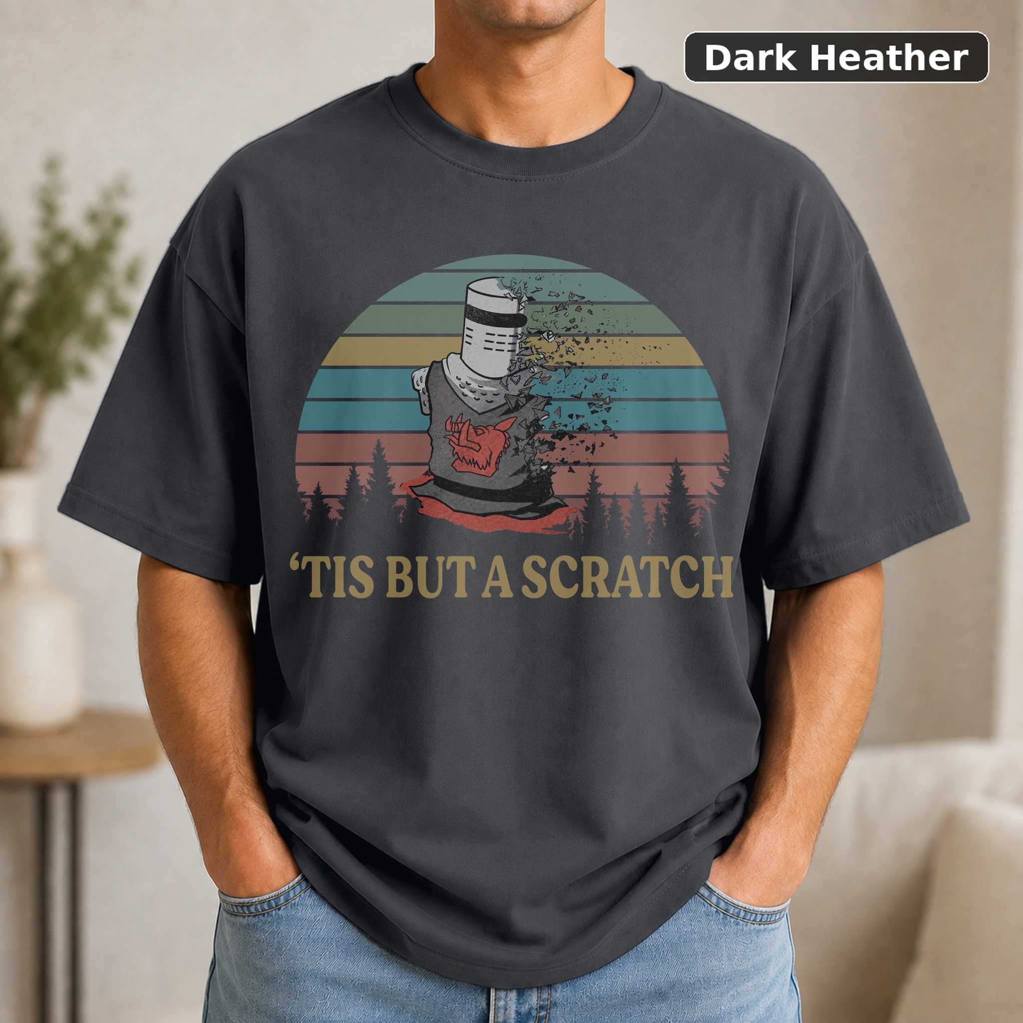 Monty Python Tis But a Scratch T-Shirt, Vintage Holy Grail Movie Graphic Tee, Comedy Fan Gift 3