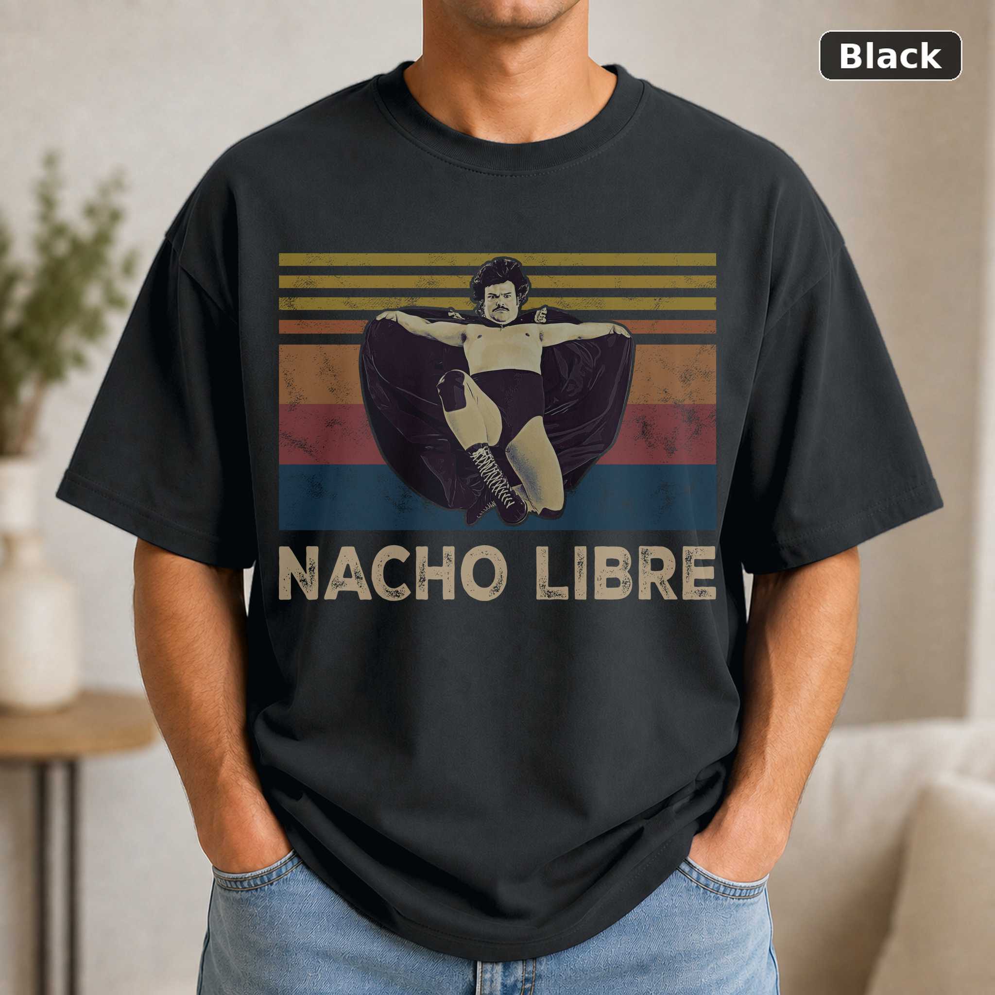 Nacho Libre Vintage Movie T-Shirt, Retro Comedy Graphic Tee, Funny Film Fan Gift Nacho Libre Vintage Movie T-Shirt, Retro Comedy Graphic Tee, Funny Film Fan Gift