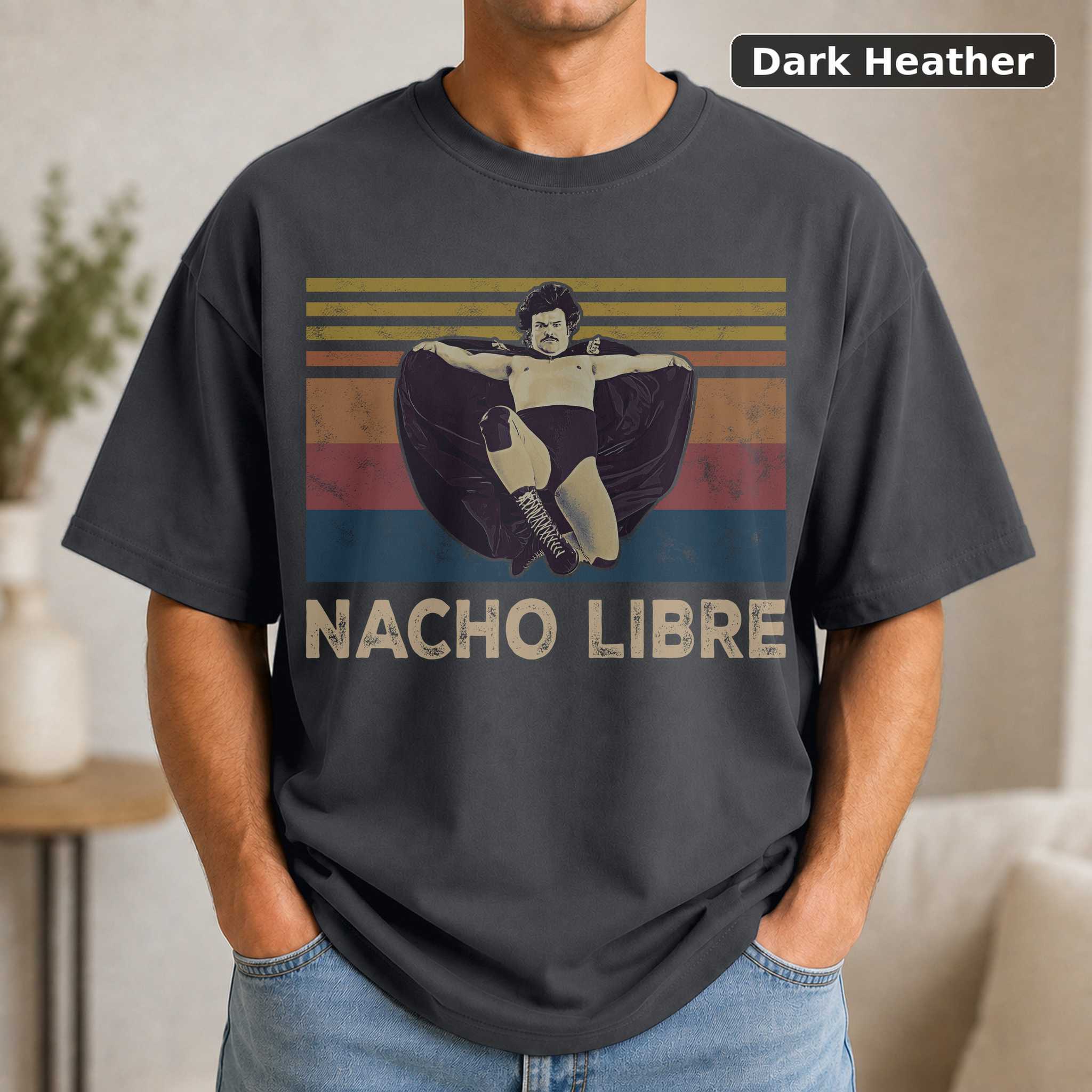 Nacho Libre Vintage Movie T-Shirt, Retro Comedy Graphic Tee, Funny Film Fan Gift 3