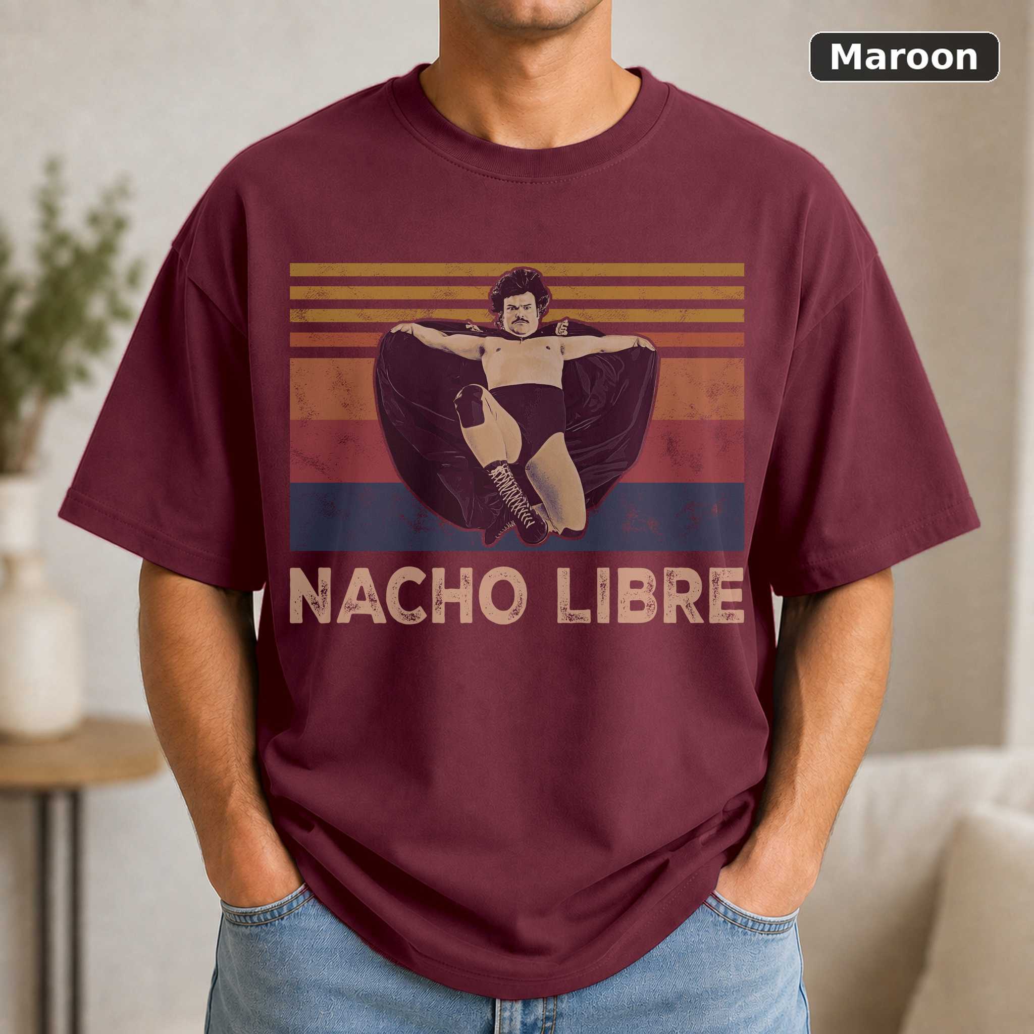 Nacho Libre Vintage Movie T-Shirt, Retro Comedy Graphic Tee, Funny Film Fan Gift 4