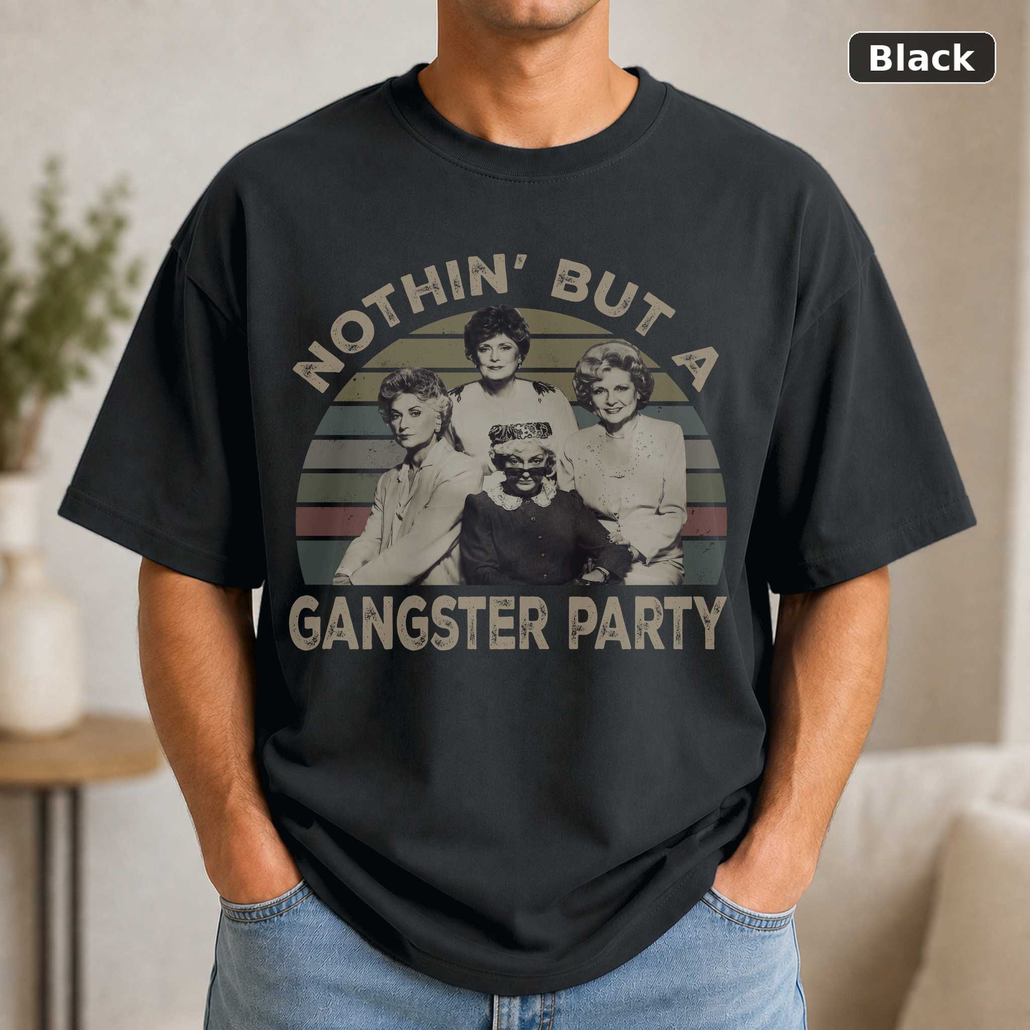 Nothin’ but a Gangster Party T-Shirt, Vintage 90s Hip Hop Graphic Tee, West Coast Rap Fan Gift Nothin’ but a Gangster Party T-Shirt, Vintage 90s Hip Hop Graphic Tee, West Coast Rap Fan Gift