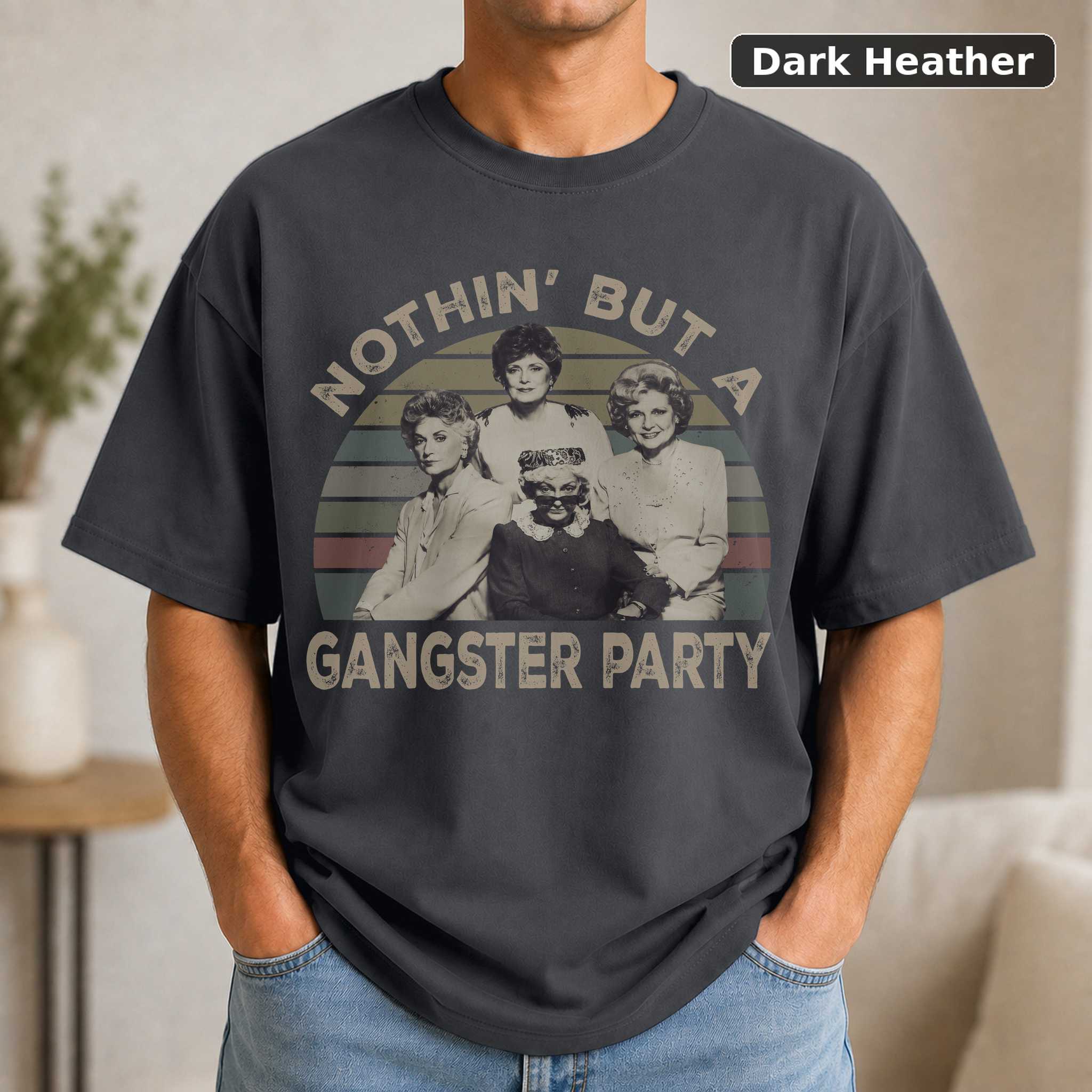 Nothin' but a Gangster Party T-Shirt, Vintage 90s Hip Hop Graphic Tee, West Coast Rap Fan Gift 3