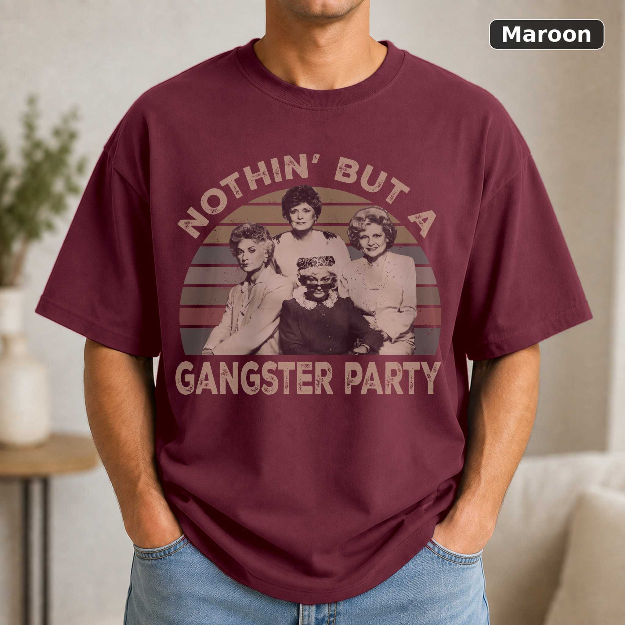 Nothin' but a Gangster Party T-Shirt, Vintage 90s Hip Hop Graphic Tee, West Coast Rap Fan Gift 4