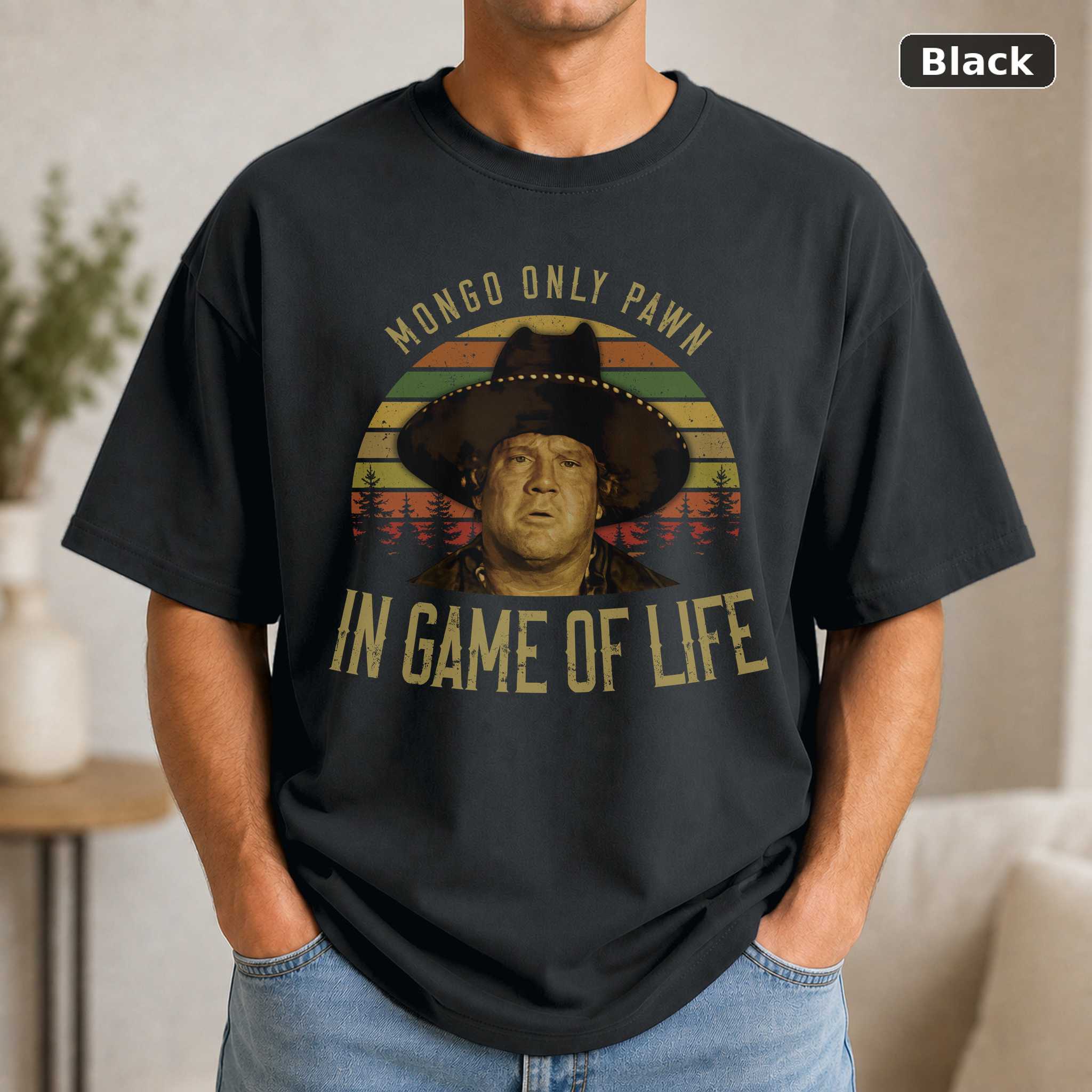 Only Pawn in Game of Life T-Shirt, Vintage Blazing Saddles Movie Quote Graphic Tee, Comedy Fan Gift