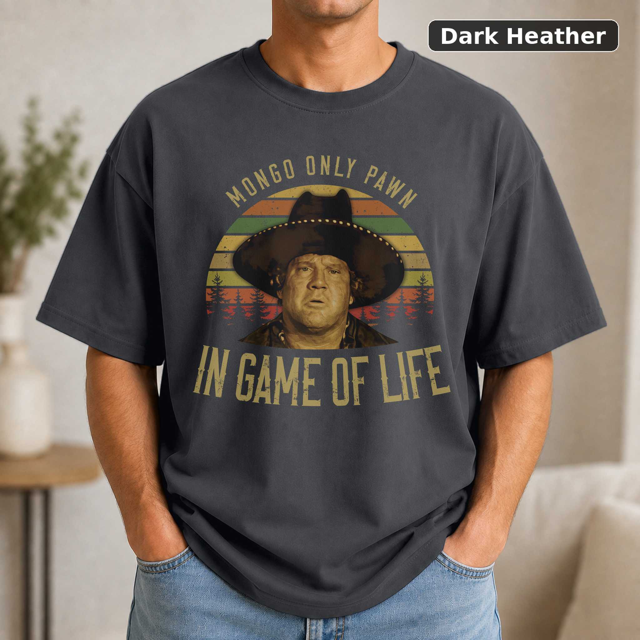 Only Pawn in Game of Life T-Shirt, Vintage Blazing Saddles Movie Quote Graphic Tee, Comedy Fan Gift 3