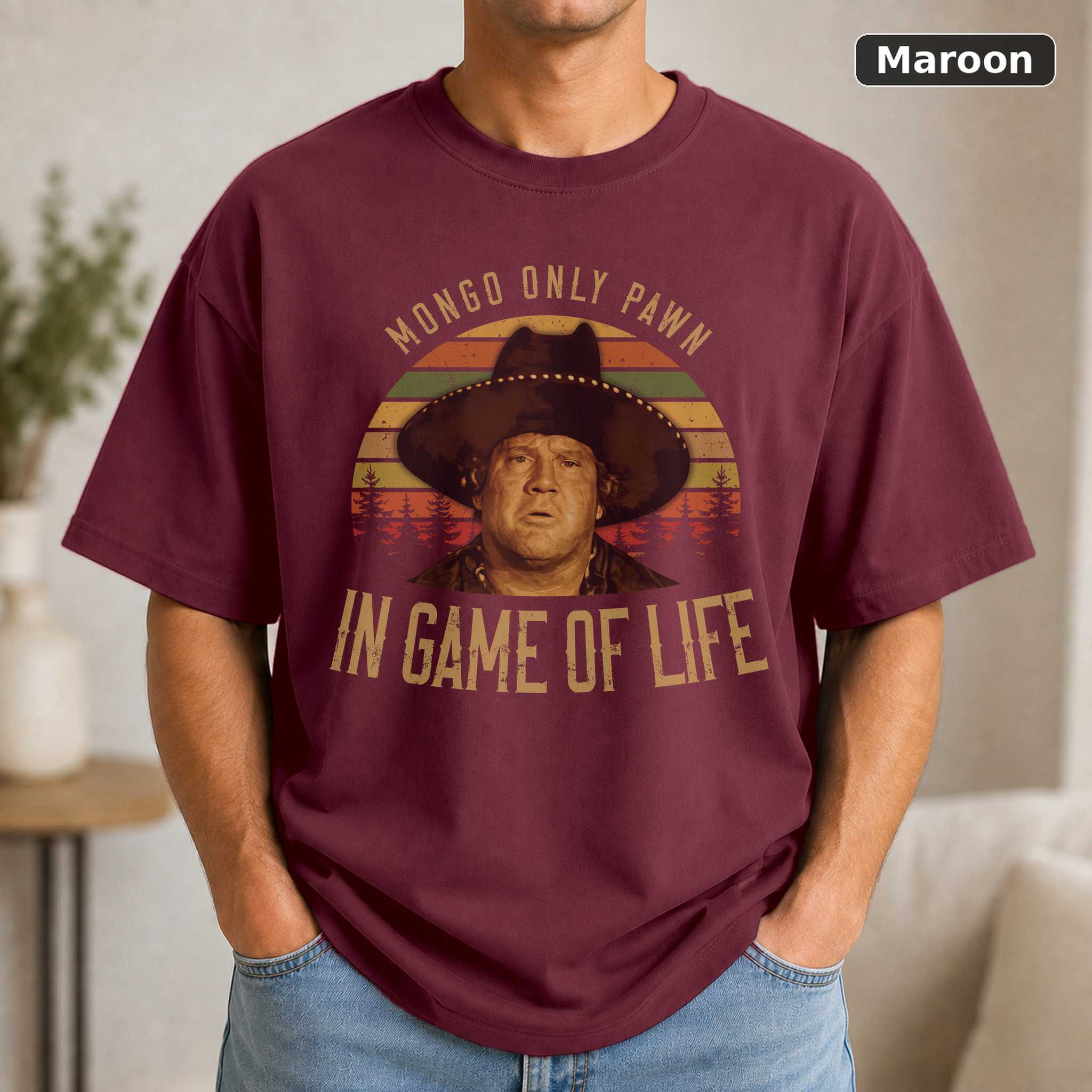 Only Pawn in Game of Life T-Shirt, Vintage Blazing Saddles Movie Quote Graphic Tee, Comedy Fan Gift 4