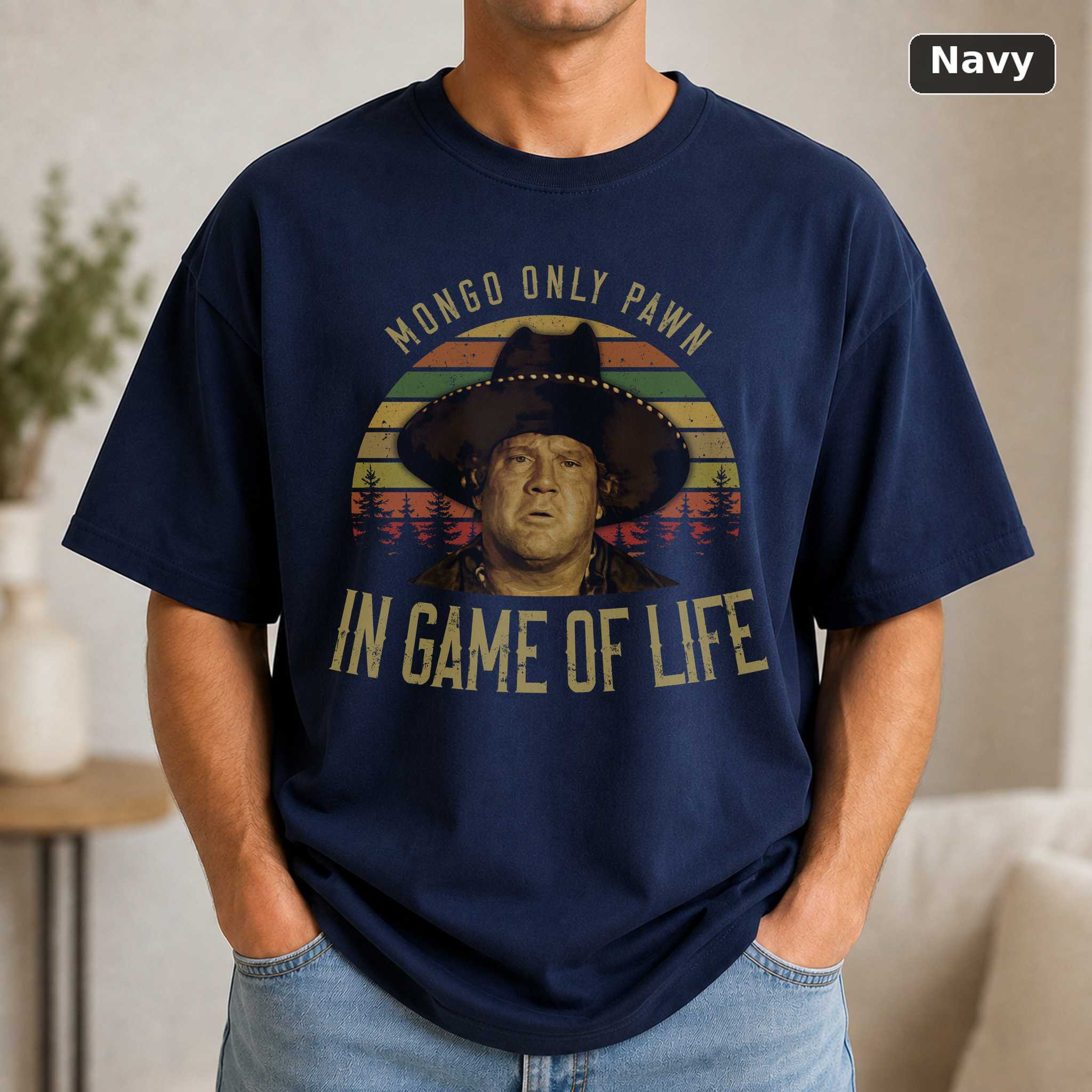 Only Pawn in Game of Life T-Shirt, Vintage Blazing Saddles Movie Quote Graphic Tee, Comedy Fan Gift 5