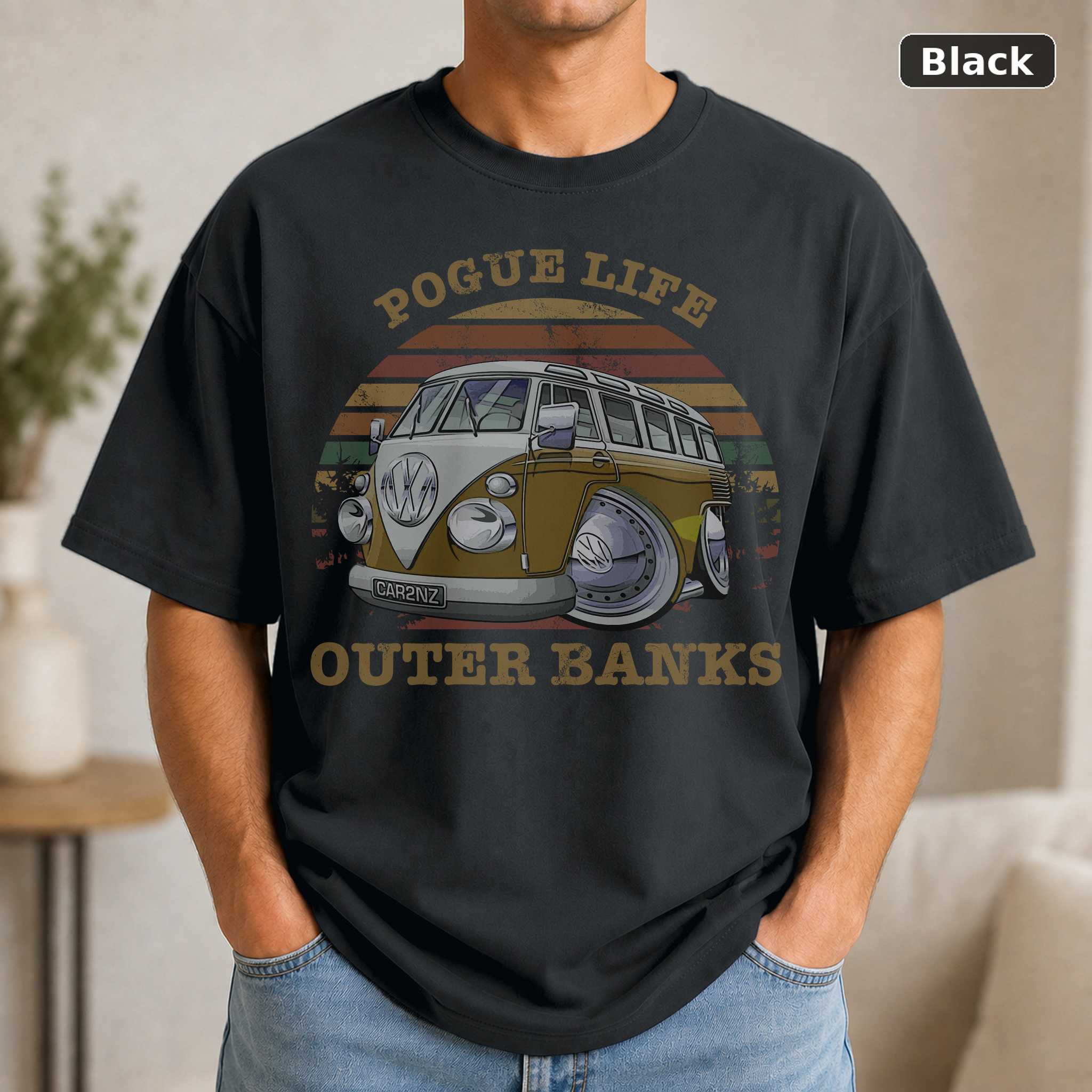 Outer Banks Pogue Life Van Surf T-Shirt, Coastal TV Show Graphic Tee, Beach Adventure Fan Gift Outer Banks Pogue Life Van Surf T-Shirt, Coastal TV Show Graphic Tee, Beach Adventure Fan Gift