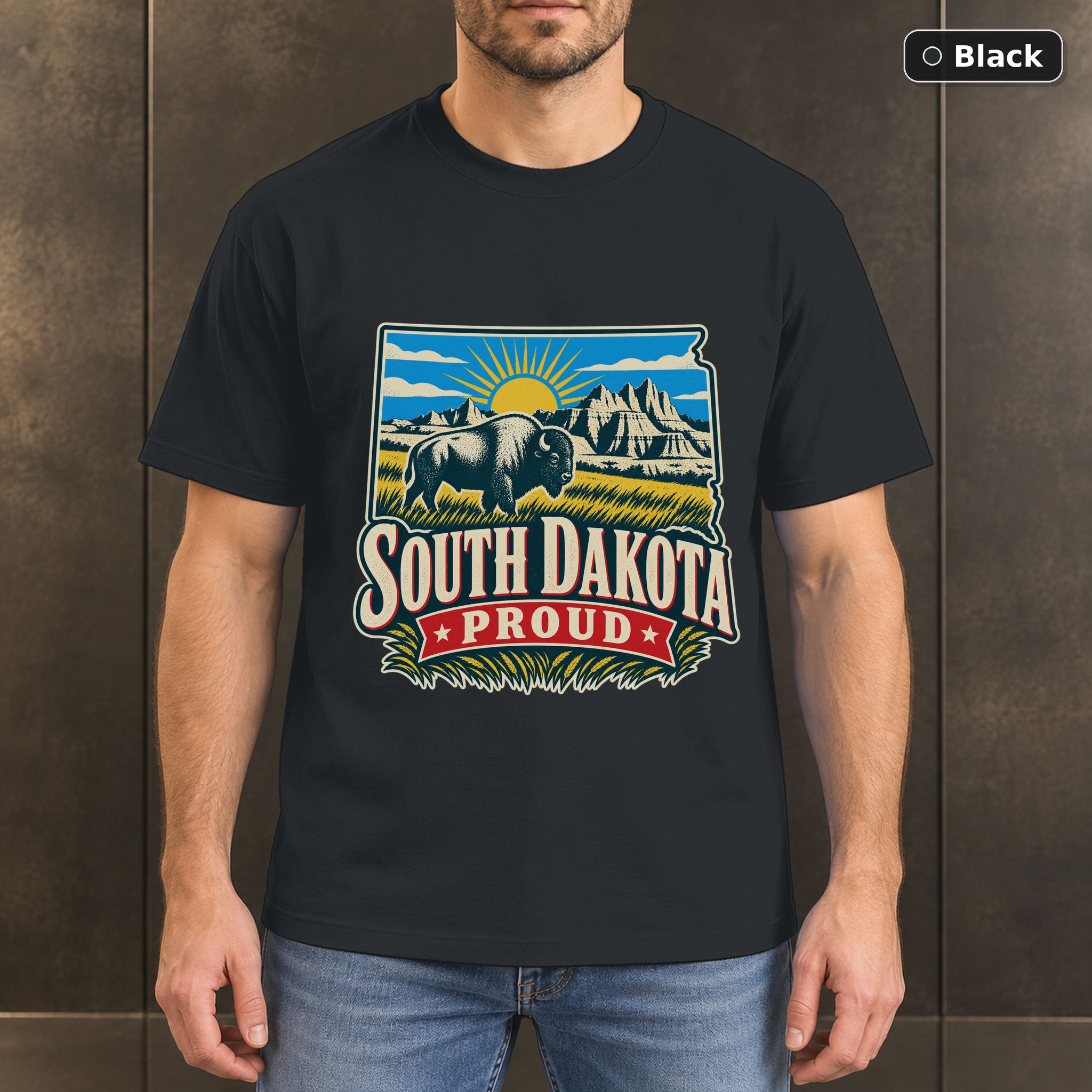 South Dakota Proud Shirt, Vintage South Dakota State Pride T-Shirt South Dakota Proud Shirt, Vintage South Dakota State Pride T-Shirt