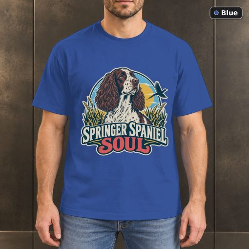 Springer Spaniel Soul Shirt, Vintage English Springer Spaniel Dog Lover T-Shirt 2
