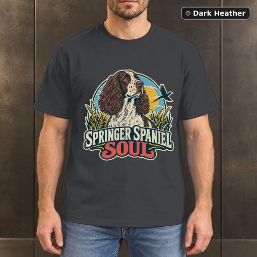 Springer Spaniel Soul Shirt, Vintage English Springer Spaniel Dog Lover T-Shirt 3