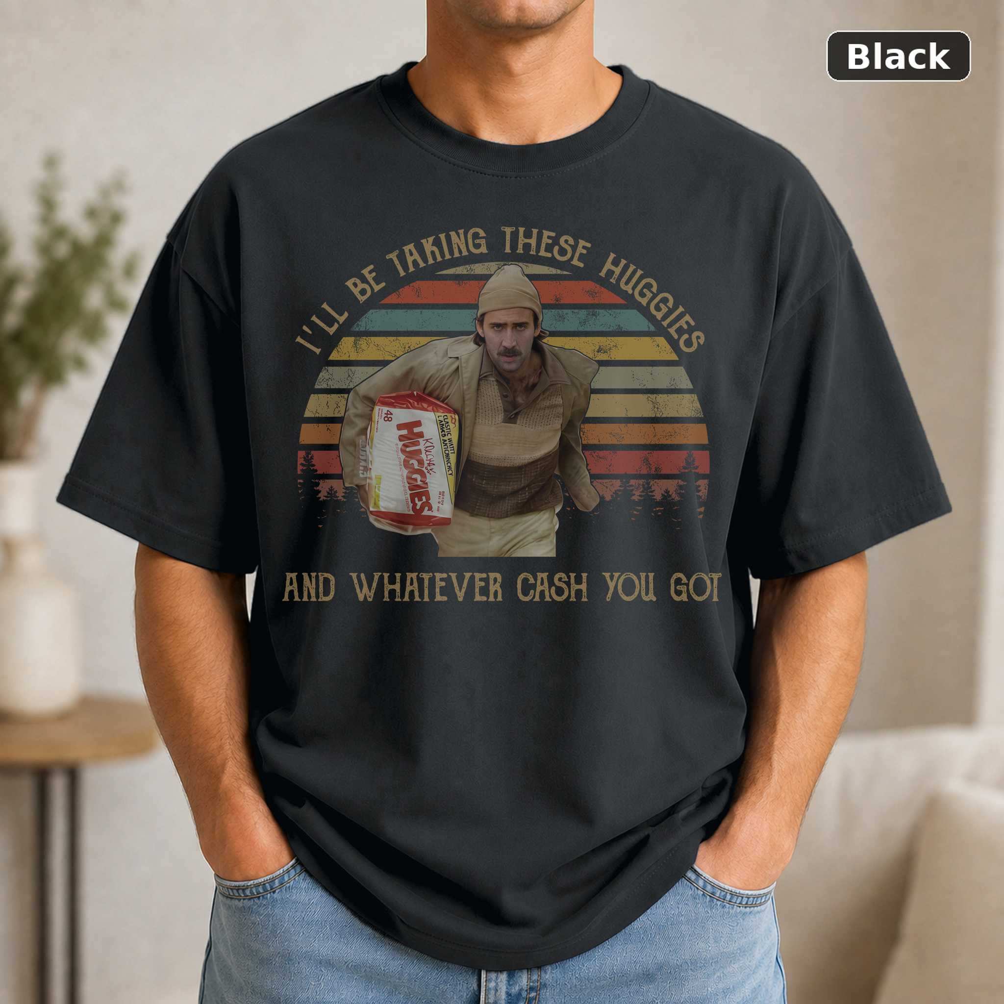 Raising Arizona T-Shirt, Vintage Comedy Movie Graphic Tee, Nicolas Cage Classic Film Fan Gift
