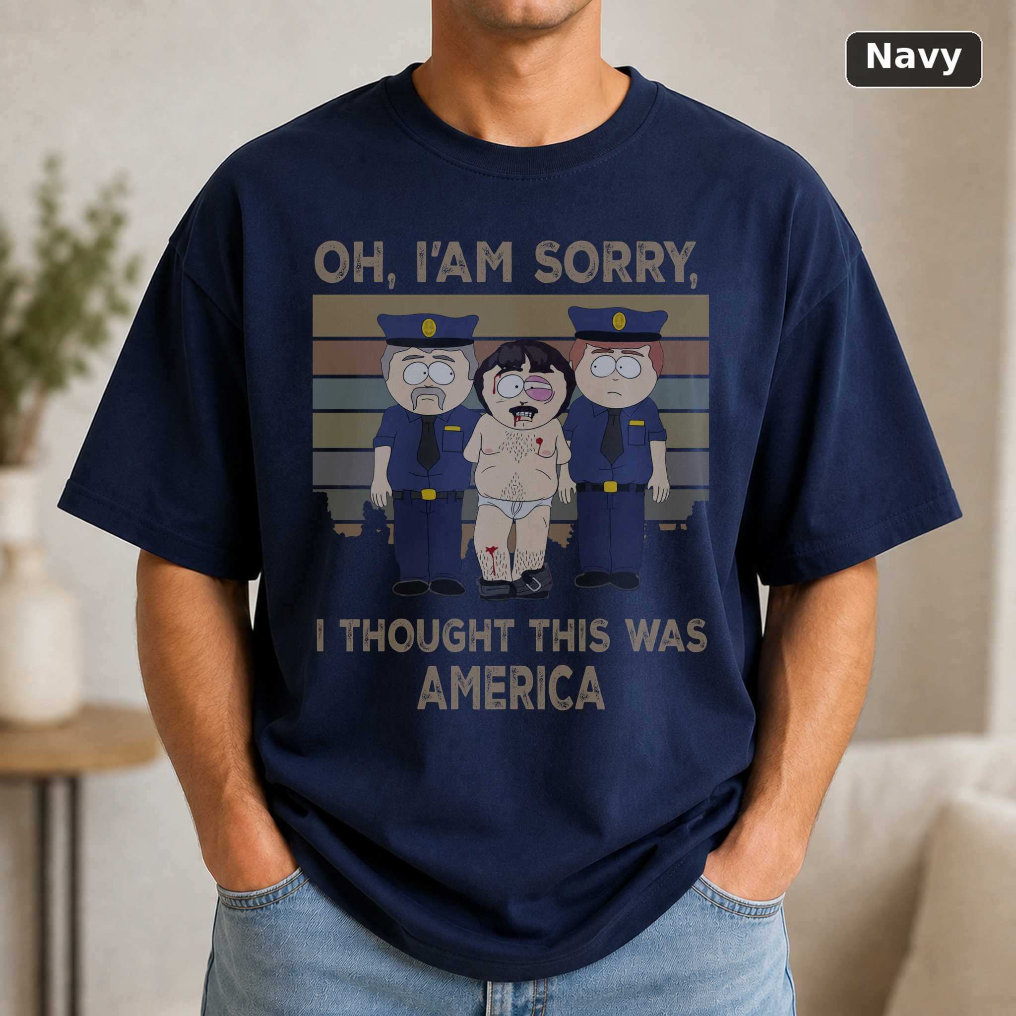 Randy Marsh I Thought This Was America T-Shirt, Vintage South Park Graphic Tee, Animated Comedy Fan Gift 5