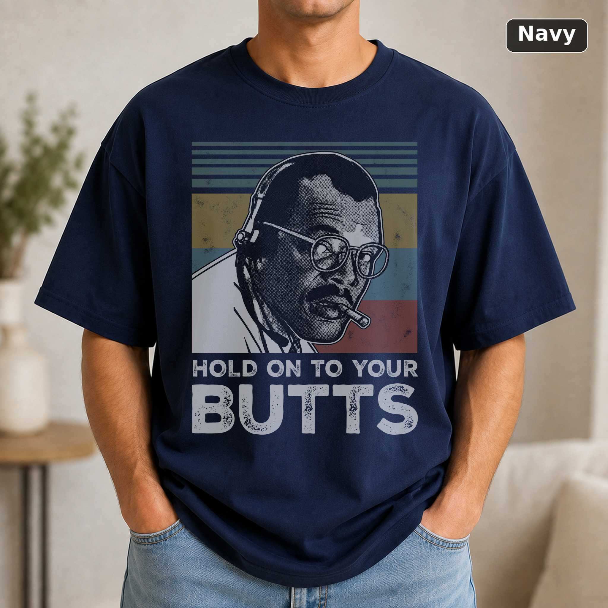 Ray Arnold Hold Onto Your Butts T-Shirt, Jurassic Park Movie Graphic Tee, Sci-Fi Film Fan Gift 5